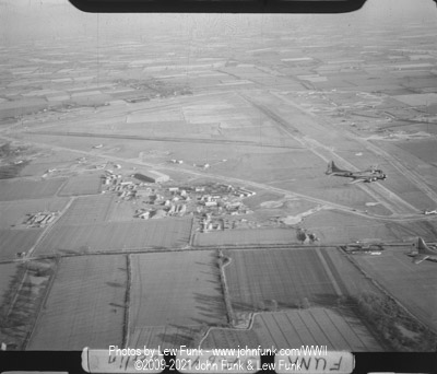 B-17s Over Mendlesham AFB at the End of a Mission to Berlin February 3, 1945