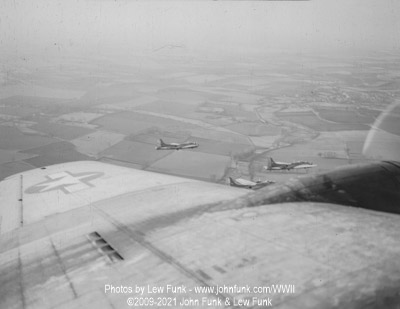 B-17's Near Mendlesham after Mission to Berlin February 3, 1945