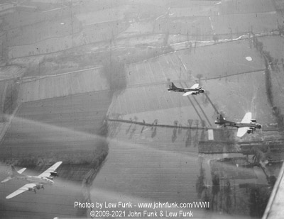 B-17's Near Mendlesham after Mission to Berlin February 3, 1945