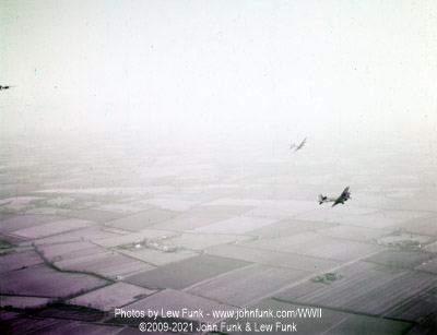 B-17's Near Mendlesham after Mission to Berlin February 3, 1945