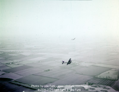 B-17s Over Mendlesham AFB at the End of a Mission to Berlin February 3, 1945