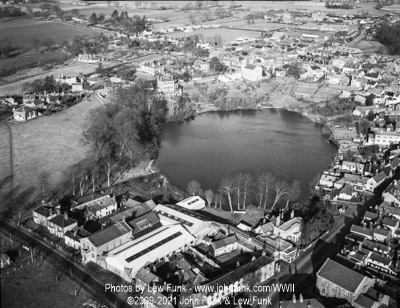 Flying over Diss Mere after Mission to Berlin February 3, 1945