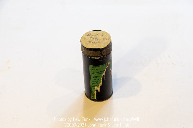 metal canister containing the role of film