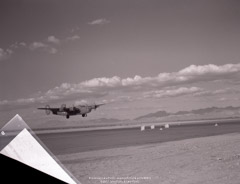 Close up of B-24 Landing in Blythe November 1943