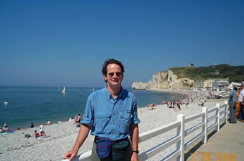 John At Etretat Cliffs