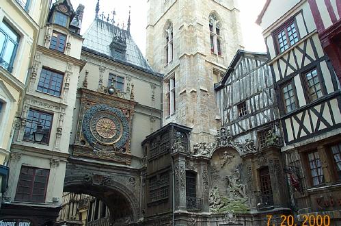 Clock In Rouen City Center