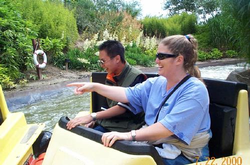 Carolyn And Eric On Water Ride