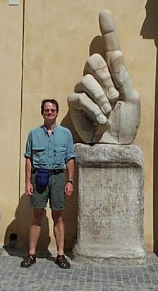 John and Sculpture of Ancient Roman Hand