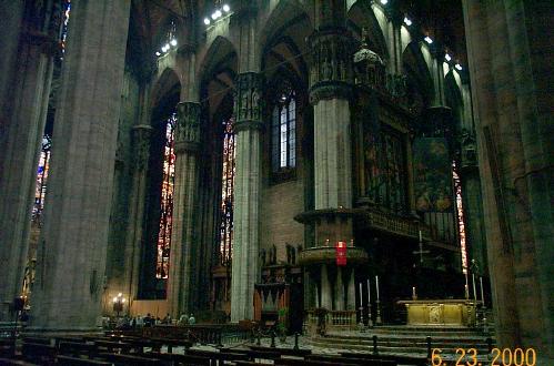 Interior Columns In Milan Duomo