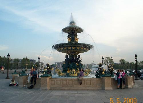Dorothy at Statue Near Louver