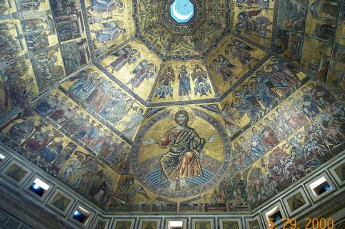 A Simple Shot of the Ceiling of the Baptistry